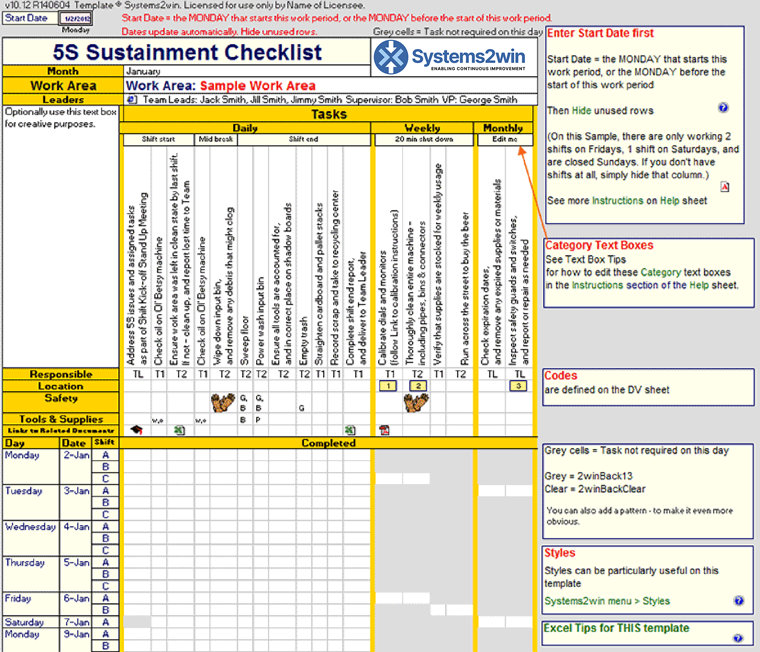 Preventive Maintenance Checklist - Maintenance Schedule 