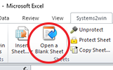 Menu - Open a Blank Sheet