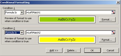 Conditional Formatting