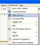 MS Word template menu