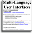 Multi-Language User Interfaces