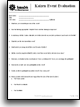 Kaizen event evaluation form