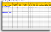 Job Design Excel template