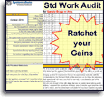 Lean Kaizen Standard Work Audit Excel template