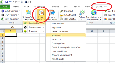 Insert Sheet menu - expanded