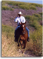 Dean on his horse, Sera