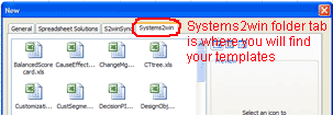 Systems2win folder tab