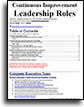 Continuous Improvement Leadership Roles template
