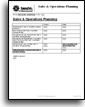 Sales & Operations Plan