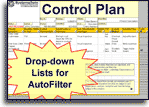 FMEA Control Plan Excel template