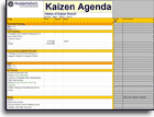 Kaizen Agenda template