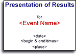 PowerPoint Presentation of Results